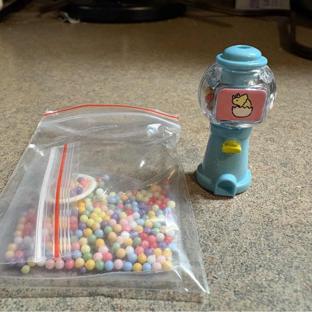 Dollhouse Miniature Gumball Machine Toy - Blue